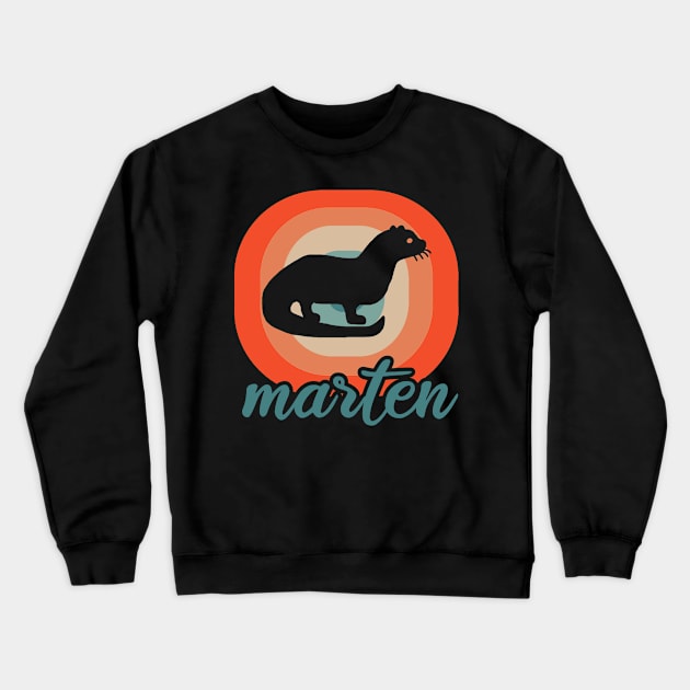 Retro Marten Desgn Children Team Animal Friends Crewneck Sweatshirt by FindYourFavouriteDesign